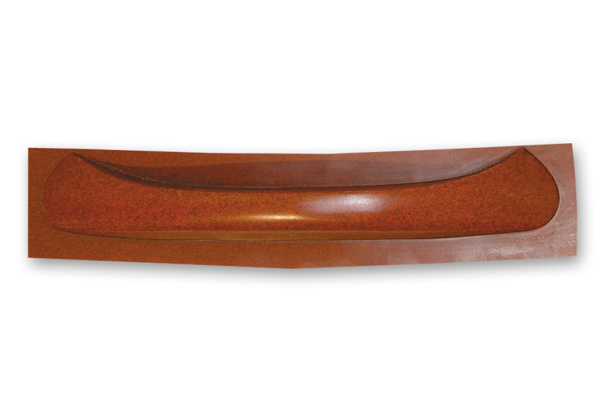 CANADIER HALBSCHALE AUS PE 70cm ausgesägt